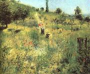 Pierre Renoir Pathway Through Tall Grass Sweden oil painting reproduction